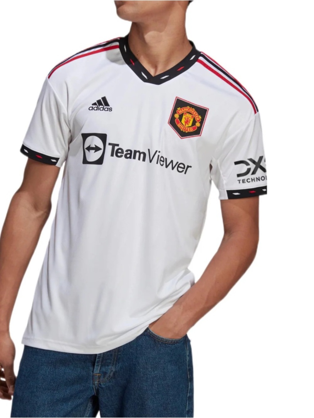 Adidas Manchester United fan edition soccer short sleeve kids jersey 15-16Y